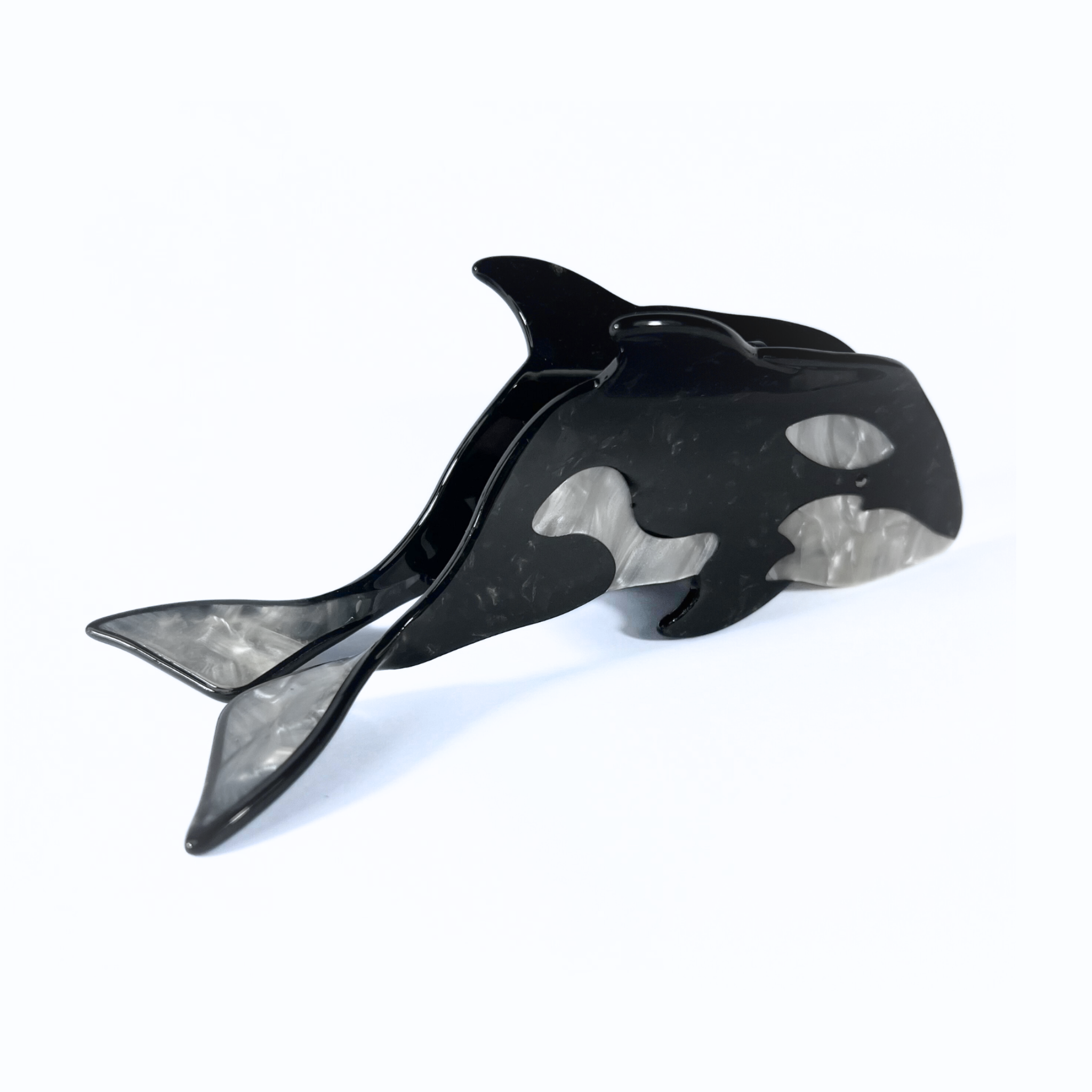 Mini Orca (Killer Whale) Hair Claw