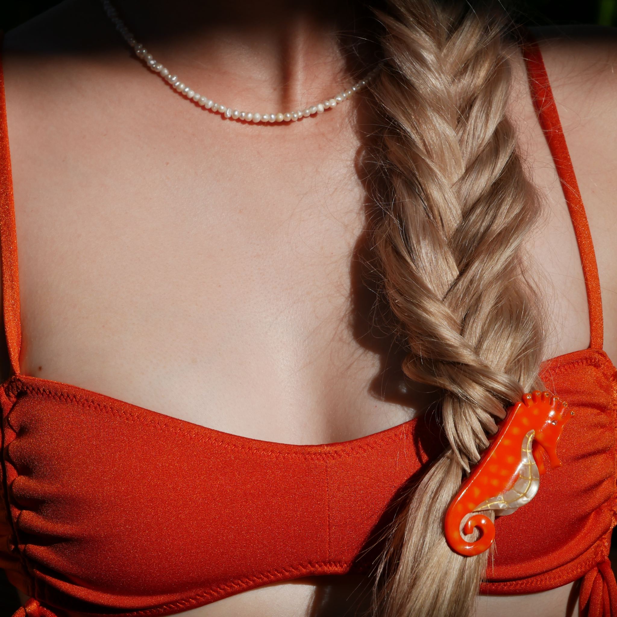 Mini Sea Horse Hair Claw