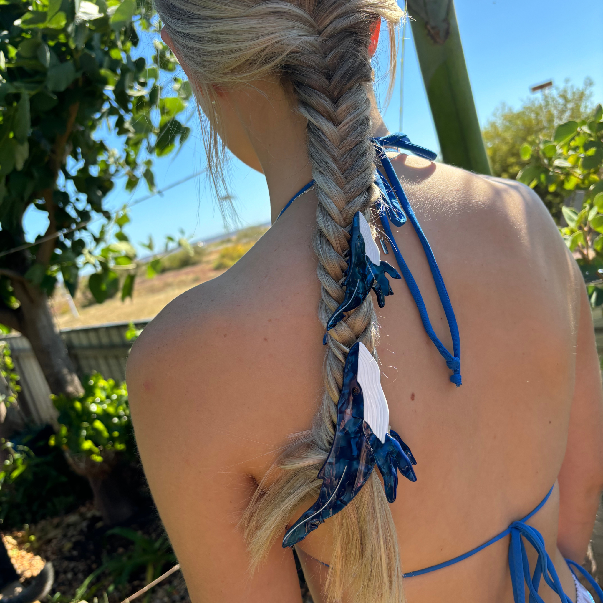 Mini Humpback Whale Hair Claw