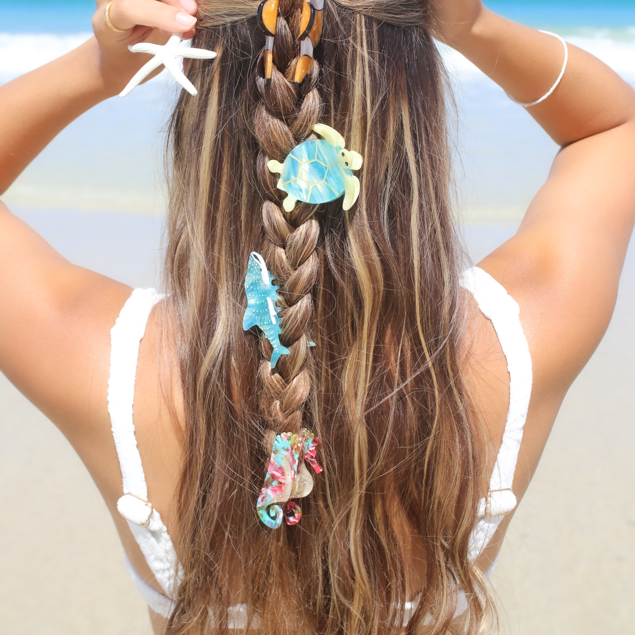 Mini Sea Horse Hair Claw