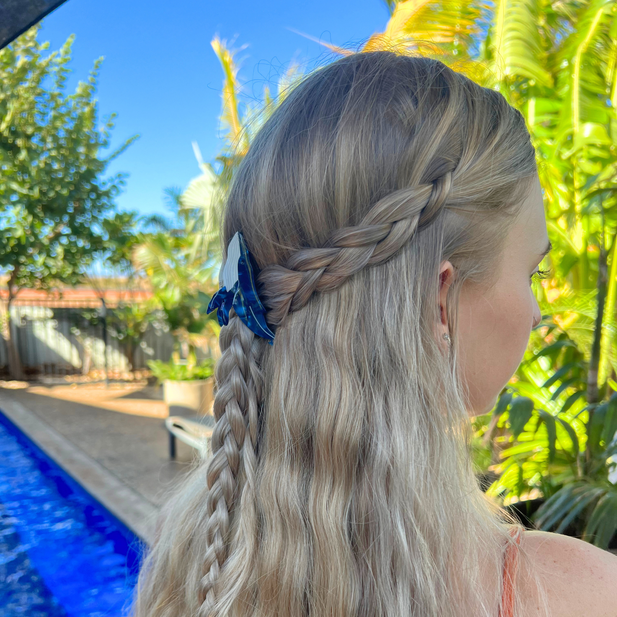 Mini Humpback Whale Hair Claw