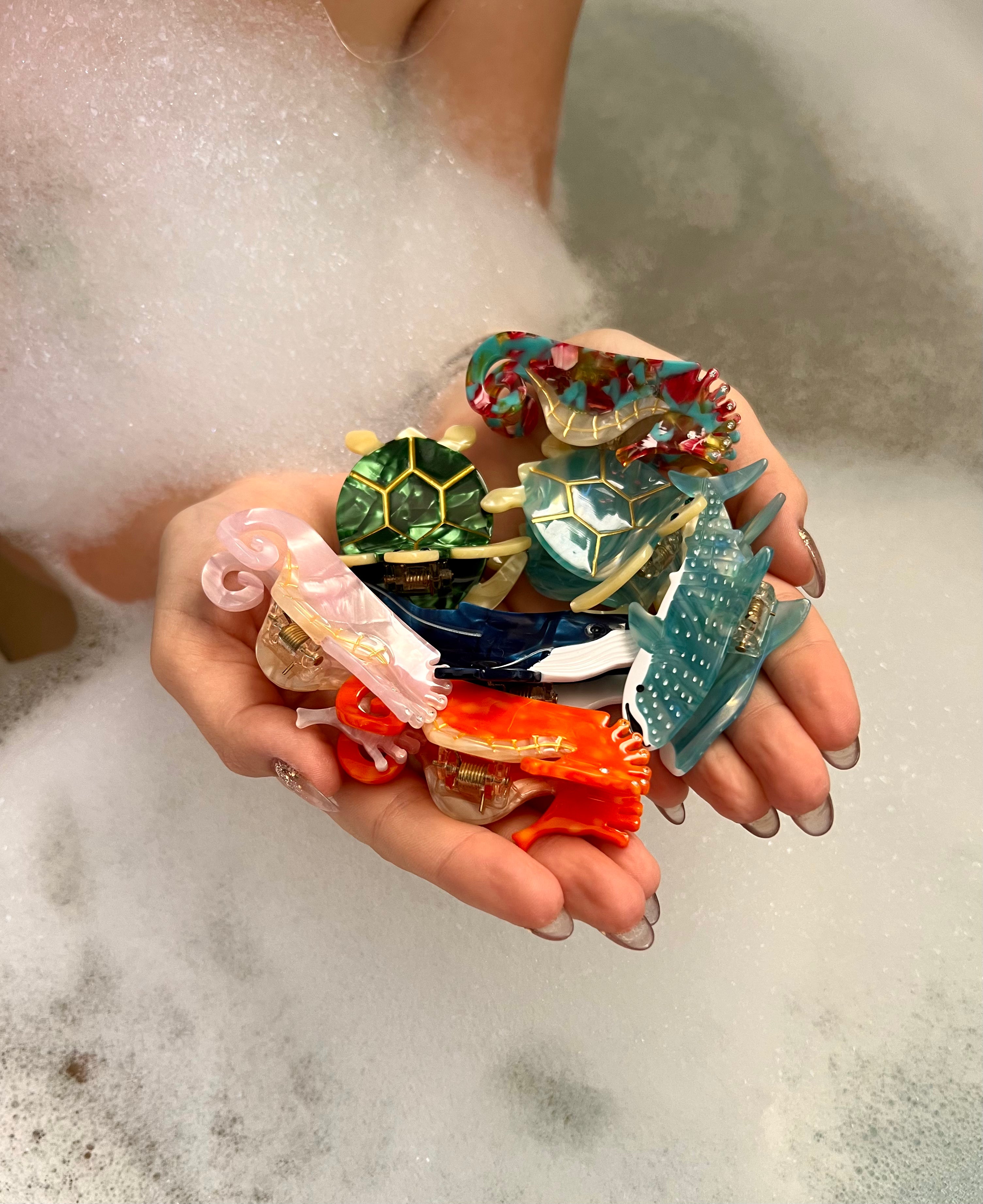 Mini Humpback Whale Hair Claw